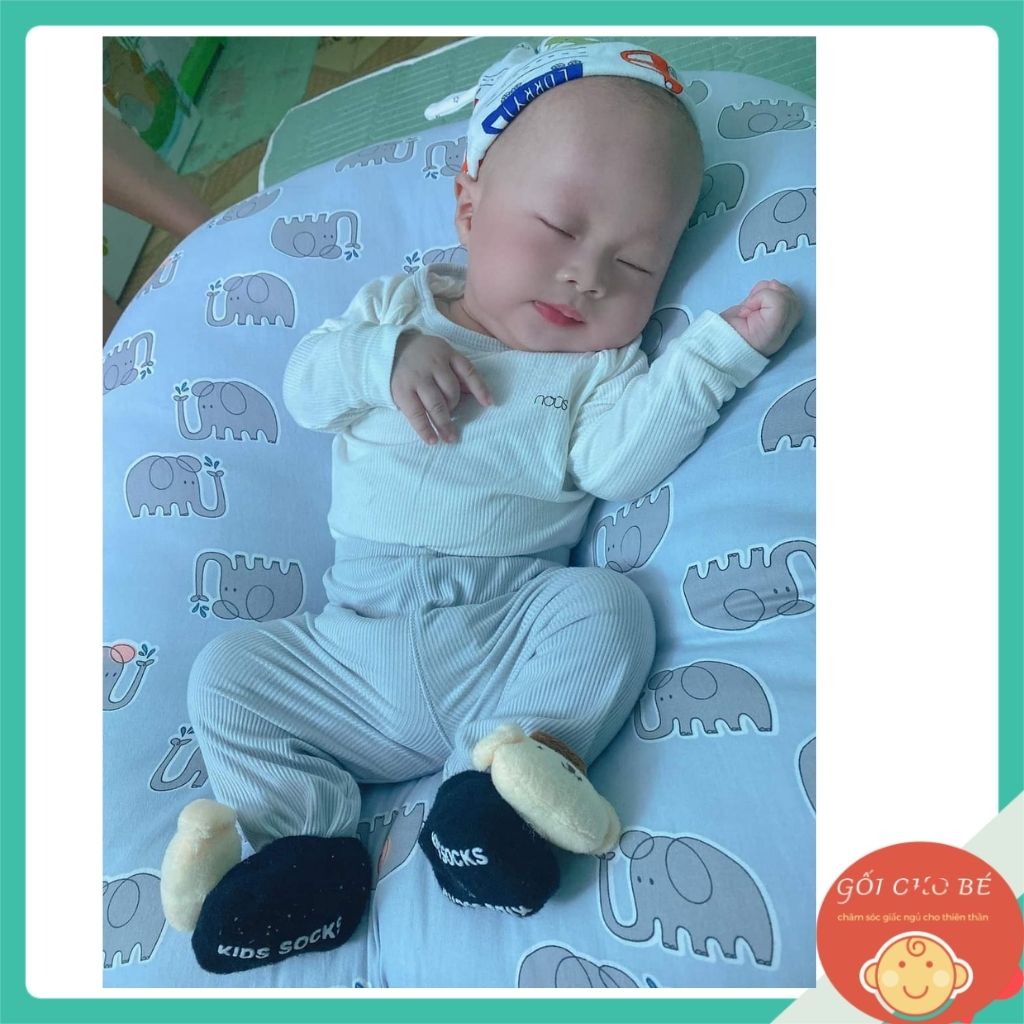 Gối chống trào ngược cao cấp 💖Đệm chống trào sơ sinh MERU gối ngủ cho bé