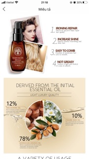 Serum PHỤC HỒI TÓC💖Dưỡng tóc, phục hồi tóc hư tổn