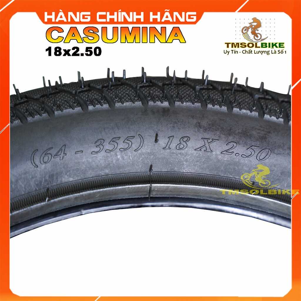 Vỏ Lốp Xe Đạp Điện 18x2.5  CASUMINA Săm Ruột Xe Đạp Điện 18x2.5