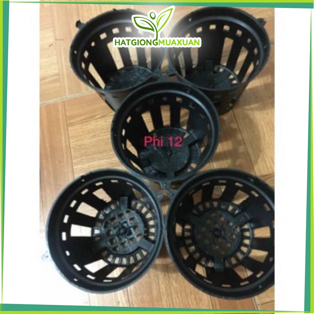[SIEURE] (mua nhiều giá rẻ) 10 cái chậu trồng lan phi 12, nhựa đen, bền đẹp hàng đẹp, phân phối chuyên nghiệp.