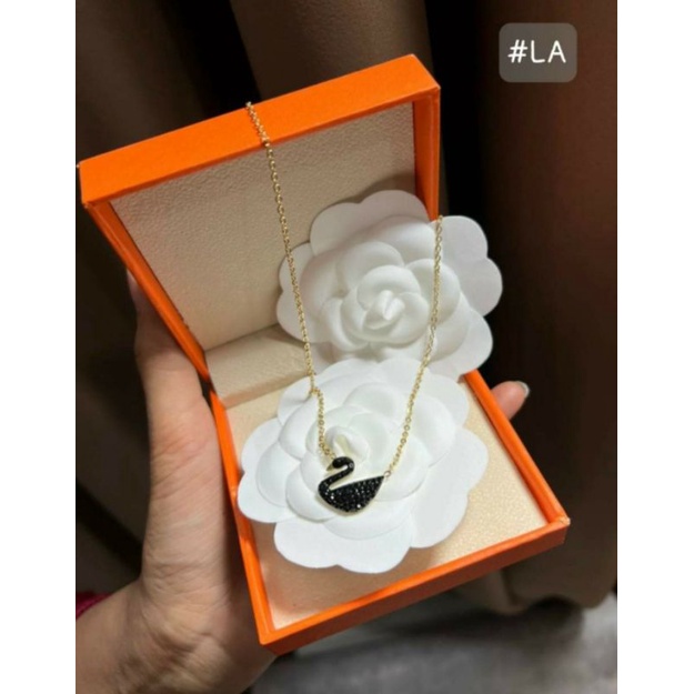Set Dây chuyền,Lắc tay,khuyên tai 💥THIÊN NGA ĐEN💥 TIitan Cao Cấp không hoen ,không gỉ,⚡Kèm Ảnh +Video thật⚡