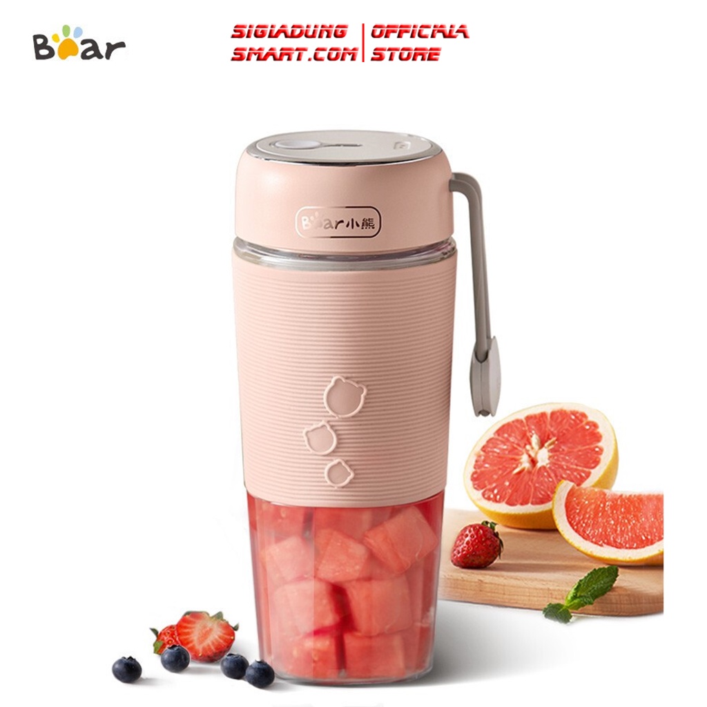 Máy xay sinh tố cầm tay sạc pin mini Bear LLJ Chất liệu an toàn tiện ích bảo hành 12 tháng