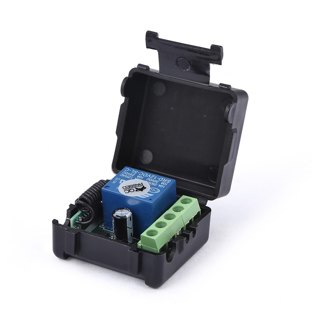 DC12V Relay 1CH Wireless RF Garage Door Remote Control Switch Transmitter