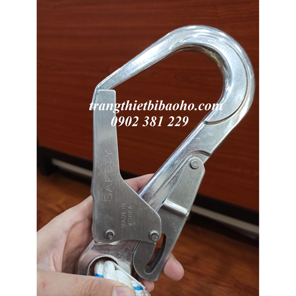 Dây an toàn toàn thân 1 móc thép lớn Polyester cao cấp