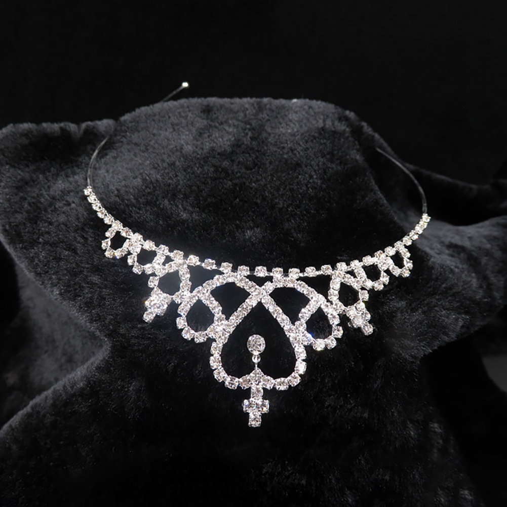 Cài tóc họa tiết vương miện công chúa đính đá sang trọng cho bé gái