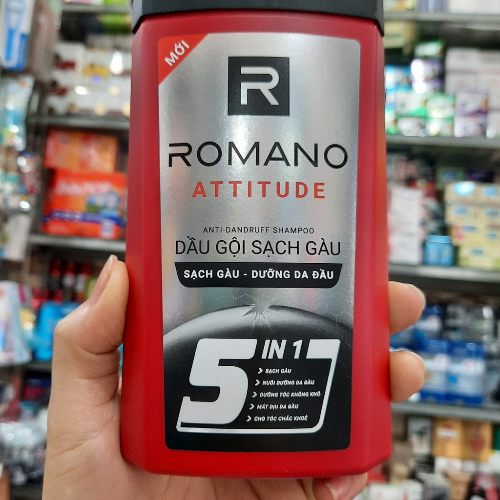 Dầu gội sạch gàu Romano Attitude loại bỏ &amp; ngăn gàu trở lại 180gr