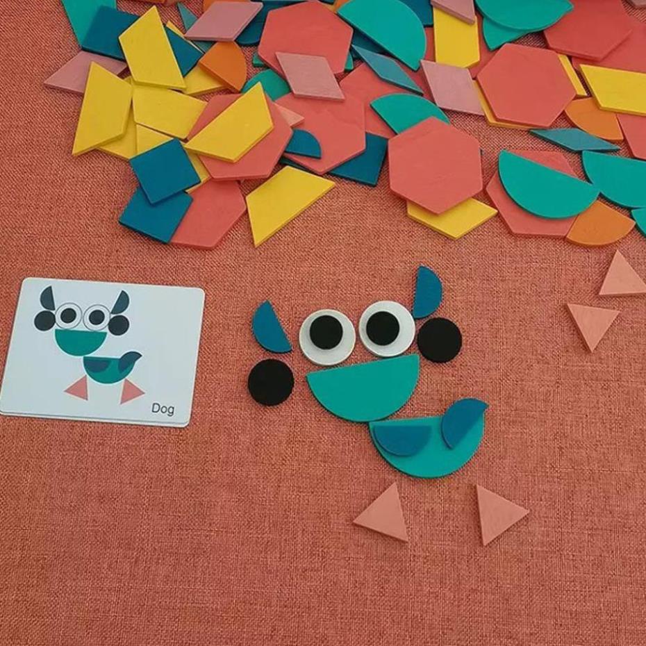 BỘ GHÉP HÌNH MONTESSORI 180 MIẾNG GHÉP CHO BÉ THẢ SỨC SÁNG TẠO  5.0