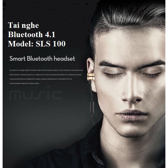 [Mã ELFLASH5 giảm 20K đơn 50K] Tai nghe SLS-100 Bluetooth 4.1 âm thanh sống động