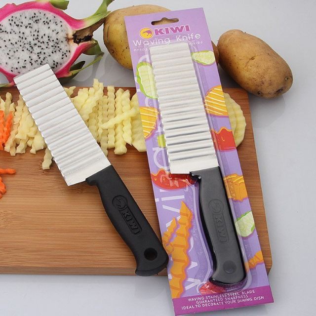 bán sỉ lẻ Dao cắt lát sóng củ quả - dao cắt tạo hình lượn sóng trang trí đẹp mắt cho thực phẩm hàng  đẹp  chuẩn