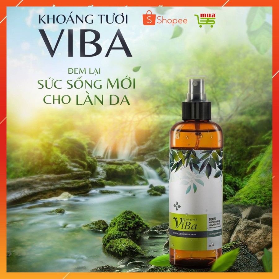 XỊT KHOÁNG TƯƠI cân bằng PH cấp ẩm thu nhỏ lỗ chân lông kiềm dầu