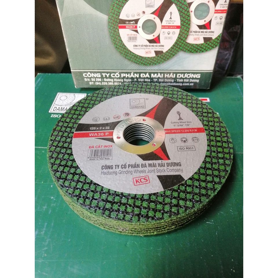 Đá cắt Hải Dương 125mm - Xanh
