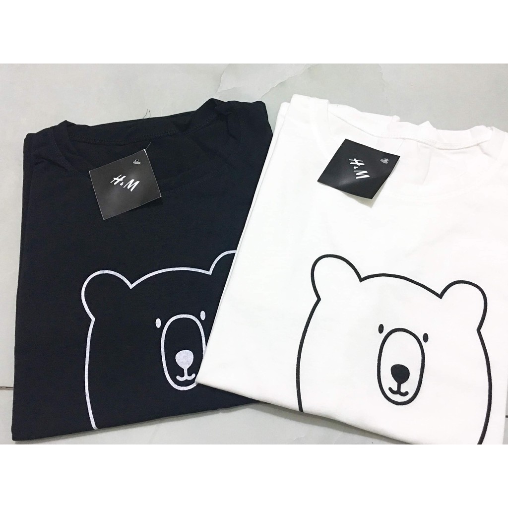 Áo thun nữ ngắn tay in hình gấu cute, freesize
