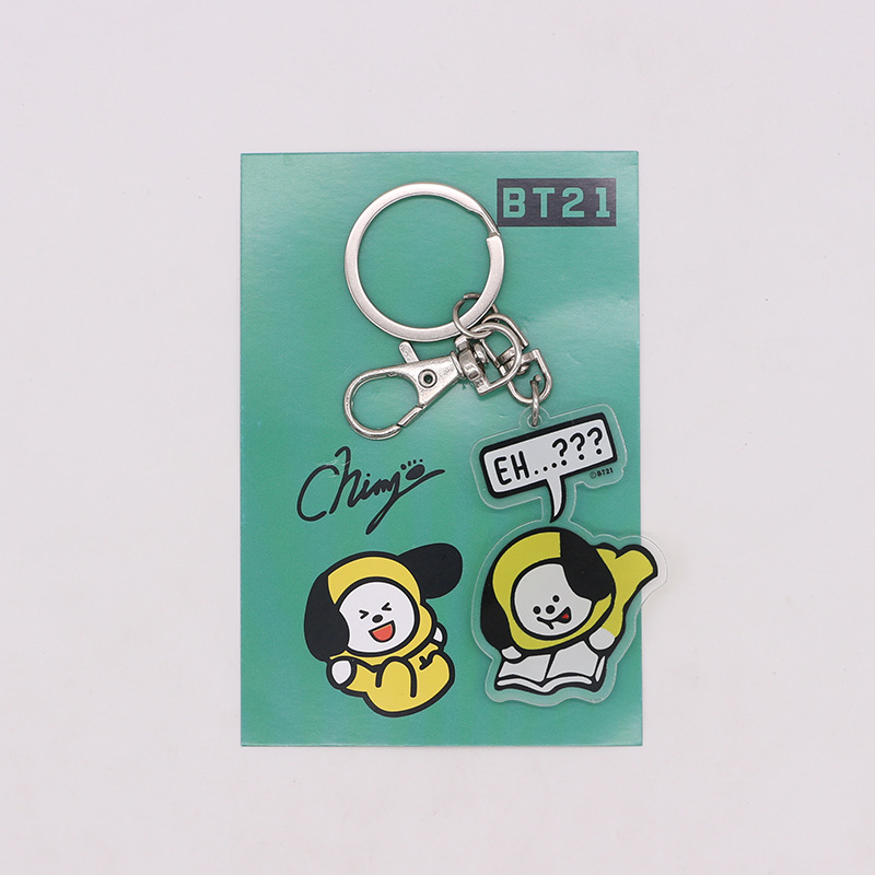 Móc khóa acrylic hình nhân vật BT21 BTS dễ thương