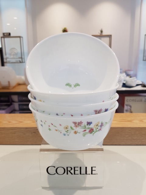 Tô ăn mì Corelle Dancing Floral 900ml 428-DL thuỷ tinh Cao cấp