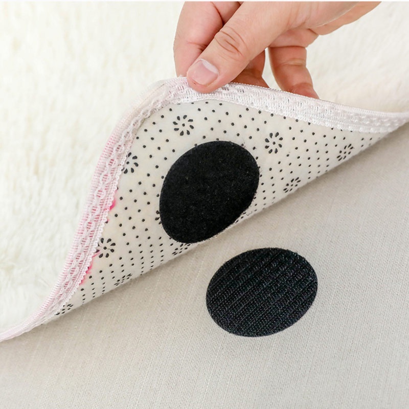 Miếng Dán Đa Năng Chống Trượt - Miếng Dán Gai Dính Cố Định Đồ Vật Bộ 10 Miếng