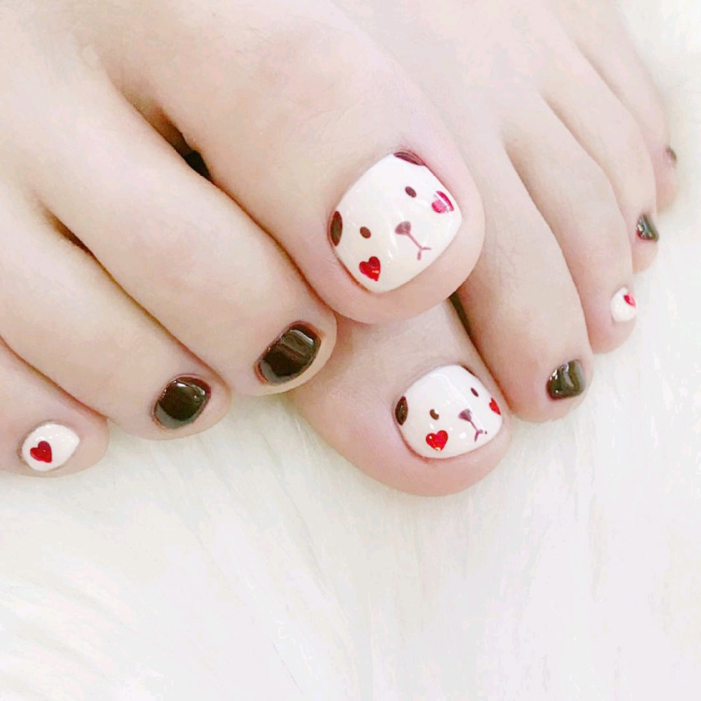 Miếng dán dùng trang trí móng chân thiết kế chống thấm nước và lâu trôi màu