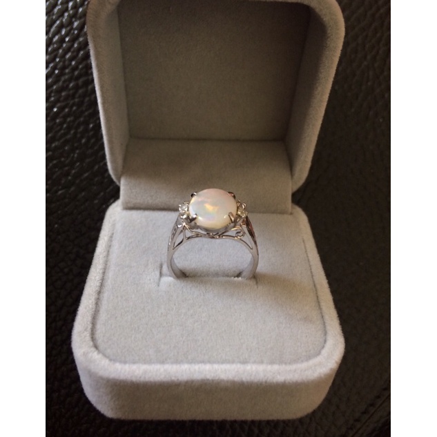 Nhẫn đá opal si nhật size 16,7 cm