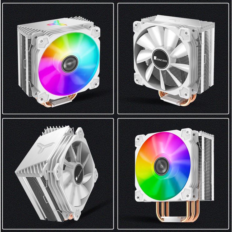 Quạt Tản Nhiệt, Fan CPU Led RGB Jonsbo CR1000 White - Hỗ Trợ All CPU