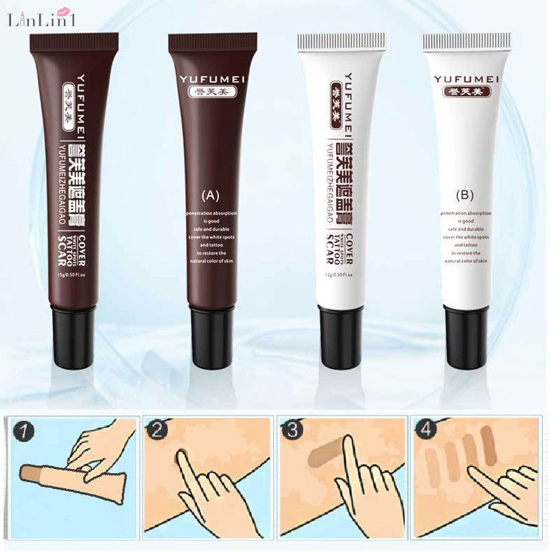 (hàng Mới Về) Set 2 Kem Che Khuyết Điểm Che Phủ Vết Sẹo / Hình Xăm / Vết Rạn Da | BigBuy360 - bigbuy360.vn