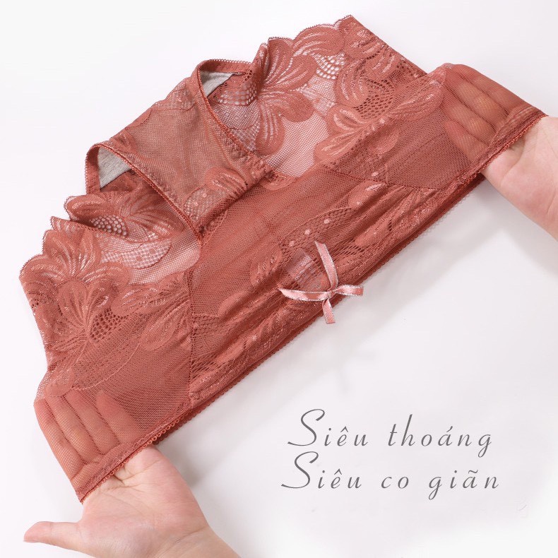 10 quần lót ren cạp cao fom to 989