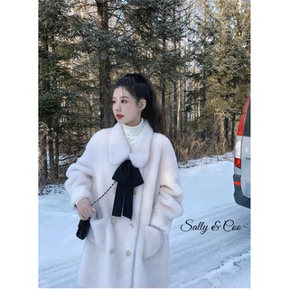 Áo khoác công chúa lông thỏ cao cấp cực xinh