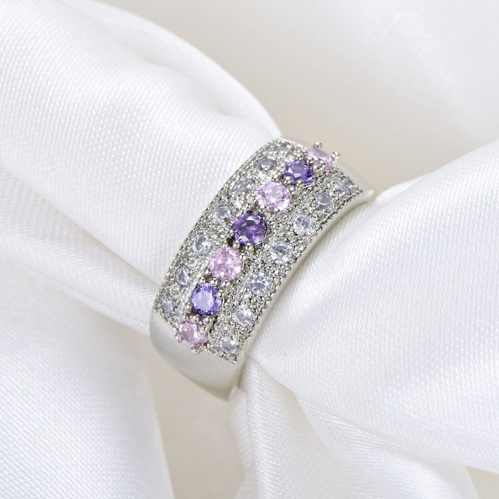 Nhẫn Hợp Kim Đính Pha Lê Nhân Tạo Thời Trang