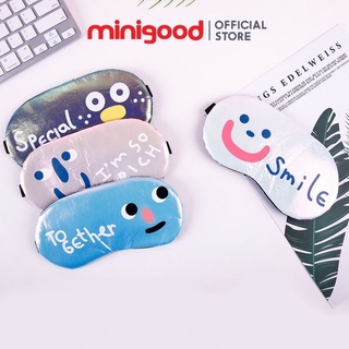 Bịt mắt che mắt ngủ có túi gel massage hoạ tiết biểu cảm INS MINIGOOD