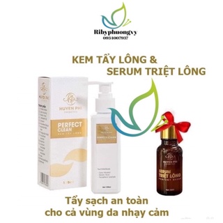 (Chính hãng) Kem tẩy lông Huyền phi + sirum triệt lông