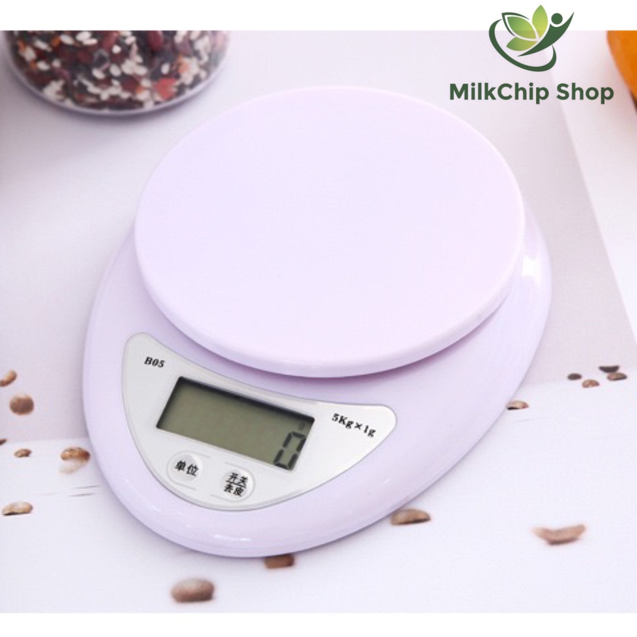 Cân điện tử mini Electronic Kitchen Scale, cân điện tử nhà bếp cân thực phẩm 5kg A035