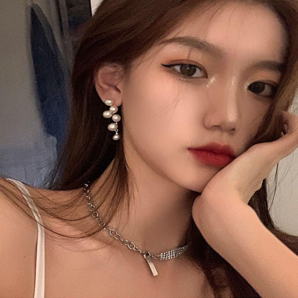 1 Đôi Bông Tai Hình Tua Rua Đơn Giản Thời Trang Dành Cho Nữ