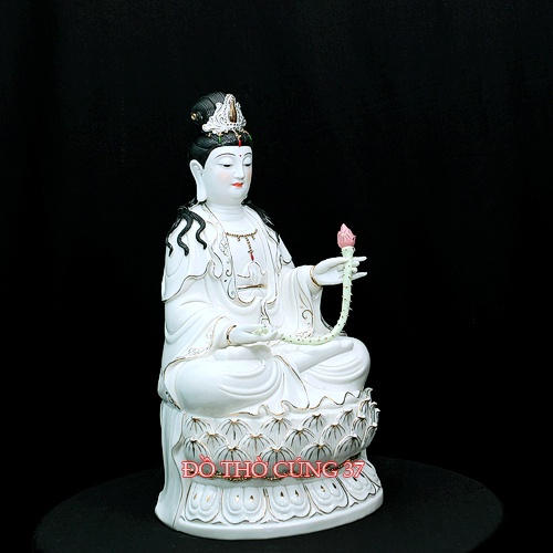 Tượng Đại Thế Chí  Bồ Tát  Men Sứ