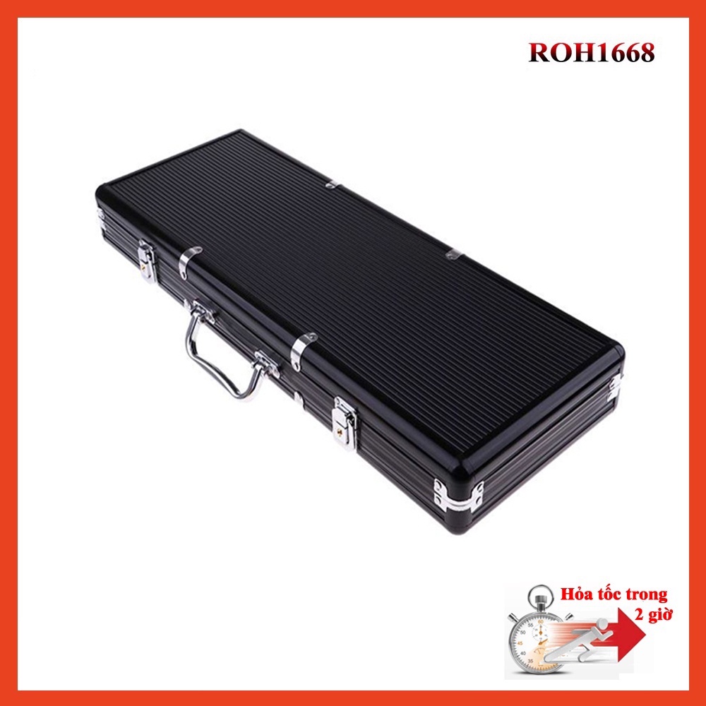 Vali đựng phỉnh, chip poker bằng nhôm màu xám bạc, đen. vỏ nhựa ABS vàng, đen (SẢN PHẨM CHỈ CÓ VALI KHÔNG CÓ CHIP PHỈNH)