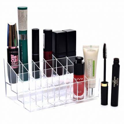 khay đựng son 24 ô cao cấp nhựa trong