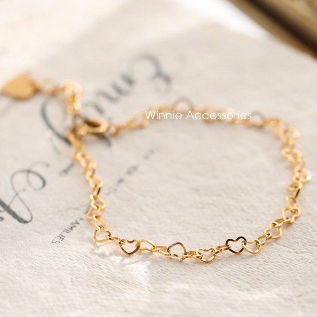 Lắc tay nữ titan heart gold