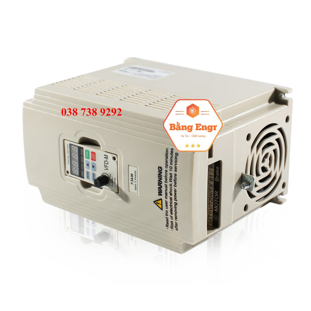 Biến tần Delta VFD-M 1.5kw vào 1 pha 220v ra 3 pha 220v