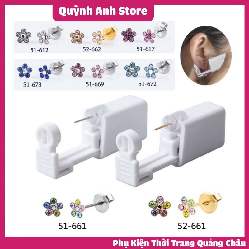 Dụng Cụ Bấm Lỗ Tai, Lỗ Mũi, Rốn❤Freeship❤ Vô Trùng - Tiện Lợi( Giá 1 Chiếc )