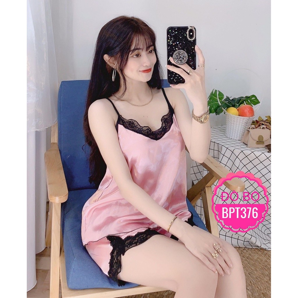 Đồ bộ phi bóng đùi phối ren BPT376