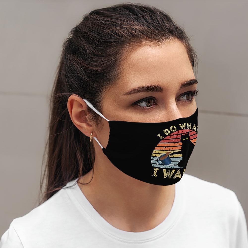 khẩu trang vải thời trang MISCELLANEOUS_1318 CARTWELL chất liệu vải mềm 2 lớp, phòng dịch bệnh, lọc không khí