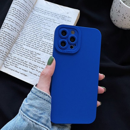 Ốp điện thoại TPU mềm chống rơi hình mắt xanh phù hợp cho Iphone 13 12 11 Pro Max X XS XR 7 8 Plus