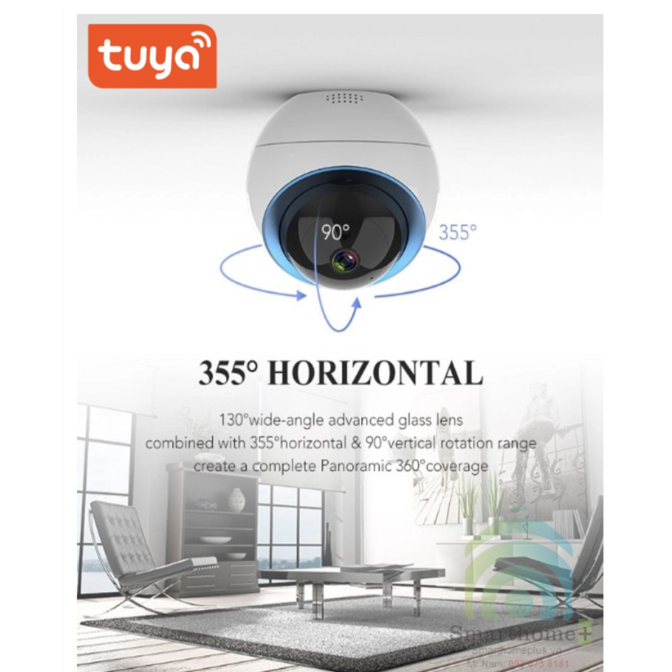 Camera Dome Quay Quét Wifi Tuya SHP-CI14B