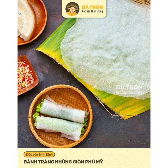 [Nguyên Gốc Bình Định]_Bánh Tráng Nhúng Giòn Phù Mỹ_LOẠI DẺO THƠM_Nhúng Nước