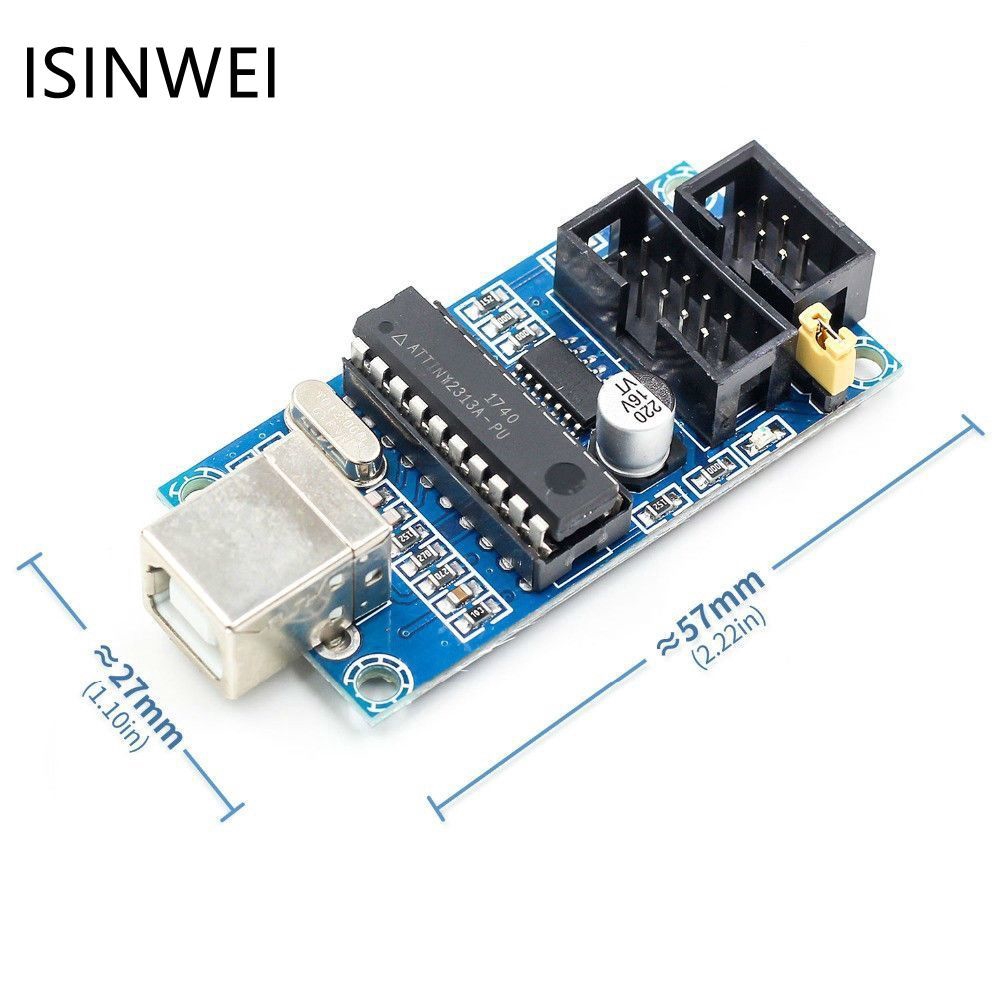 1 Bộ Cáp Lập Trình Usbtiny Avr Isp 10pin Meg2560 Uno R3 Kèm Dây Cáp