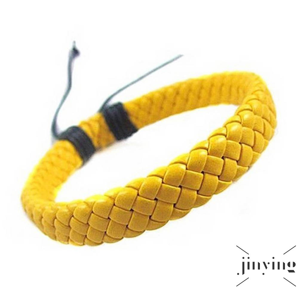 GETNOIVAS Vòng tay da pu thiết kế đơn giản cho nam và nữ