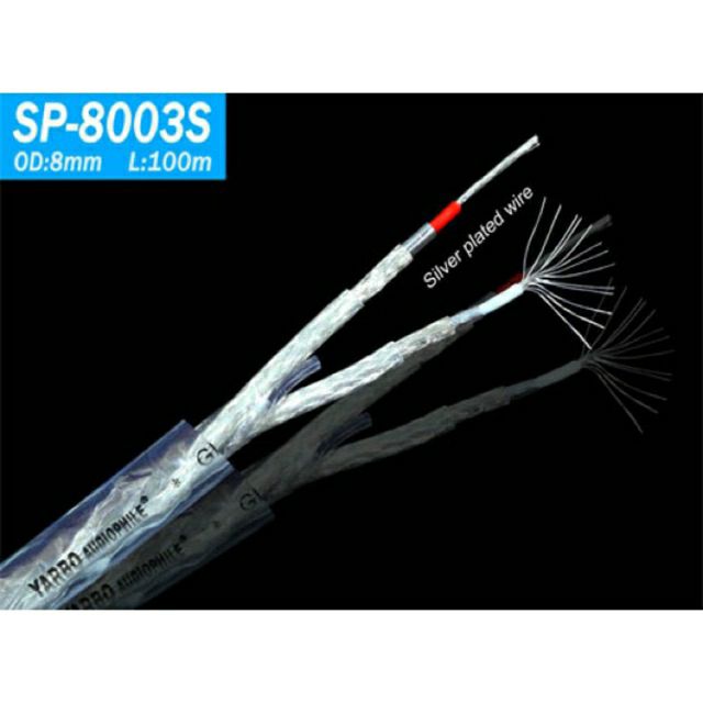 Dây tín hiệu audio hoa sen RCA 1 mét mạ bạc cao cấp