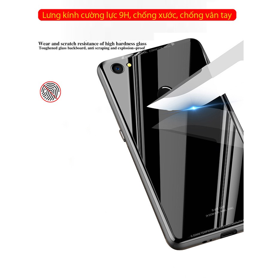 Ốp lưng Oppo F7 LT Glass Case 9H lưng kính cường lực