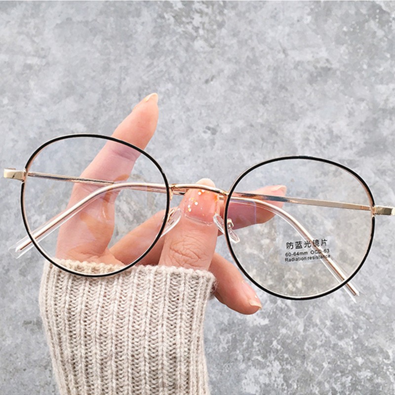 Mắt Kính Gọng Tròn Phong Cách Retro Hàn Quốc Cho Nữ | BigBuy360 - bigbuy360.vn