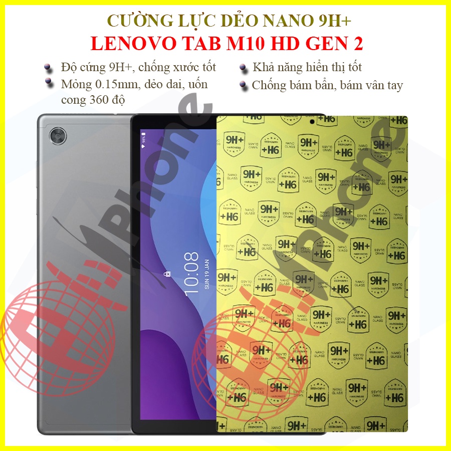 Dán cường lực dẻo nano Lenovo Tab M10 HD Gen 2 10.1inch