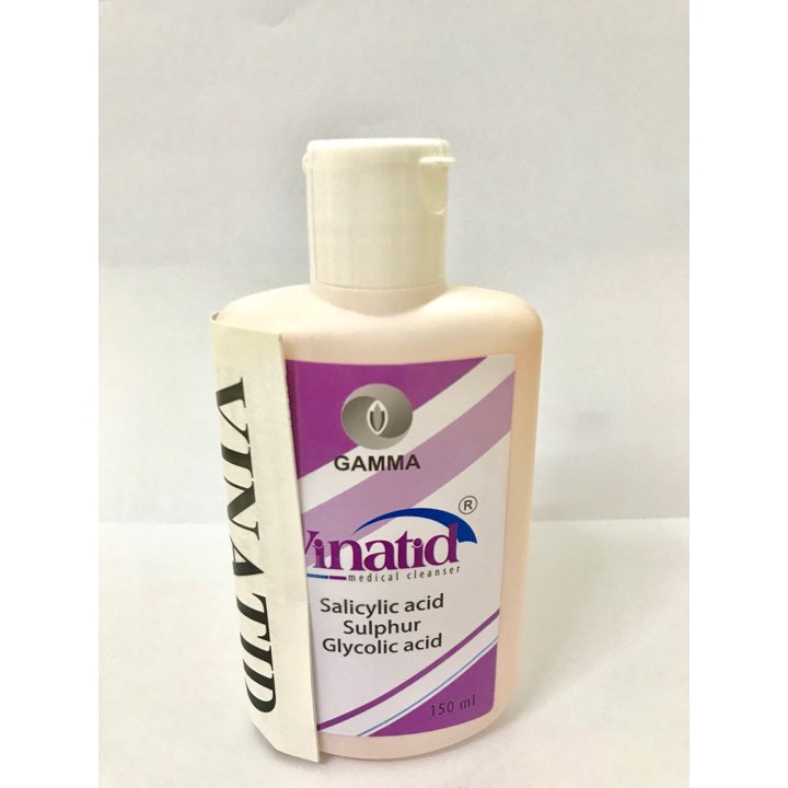 Sữa rửa mặt Vinatid 150ml hỗ trợ viêm da, mụn trứng cá