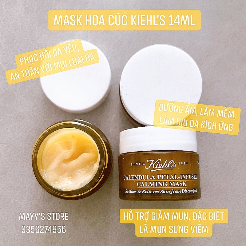Mặt nạ Kiehls mini Turmeric & Cranberry Seed Energizing & Radiance Masque minisize