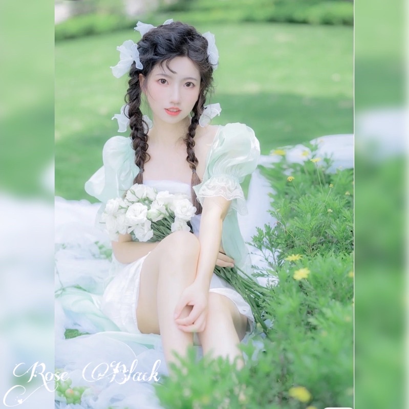 Kẹp nơ , kẹp dây voan bèo hot trend đủ màu mã ft-92